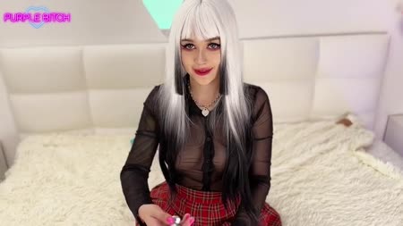 Вебкамщица Purple Bitch снимает анал от первого лица №1